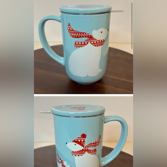 BNIB David’s Tea Nordic Tea Mug, Polar Bear - Picture 1 of 2